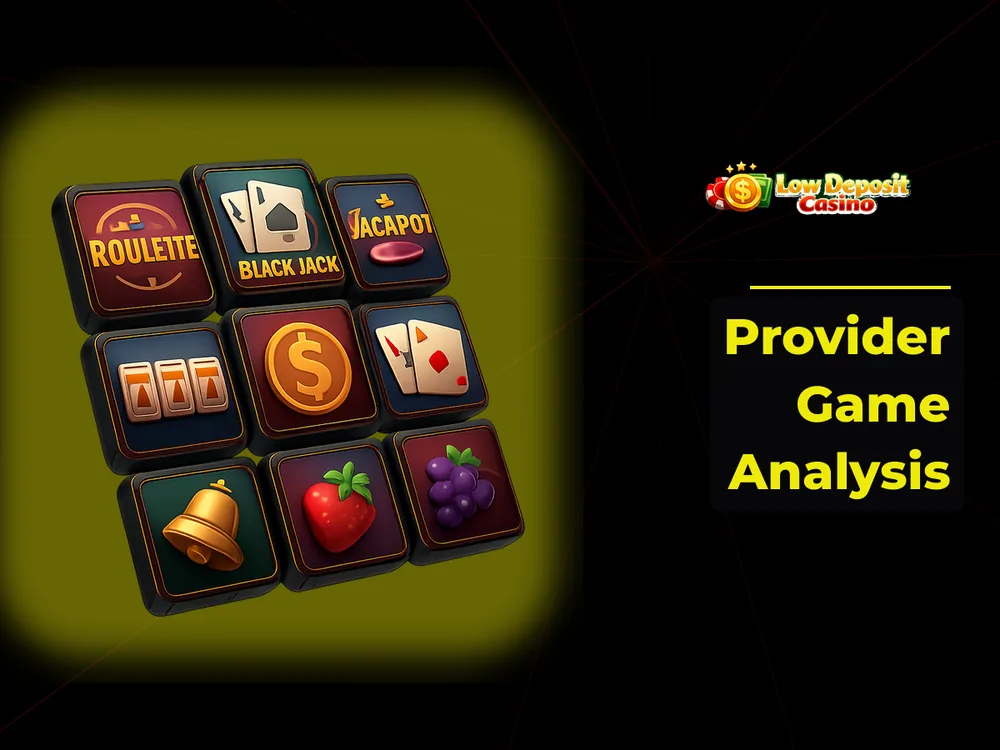 low deposit casino - Provider Game Analysis